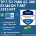 pass az‑305 exam on first attempt