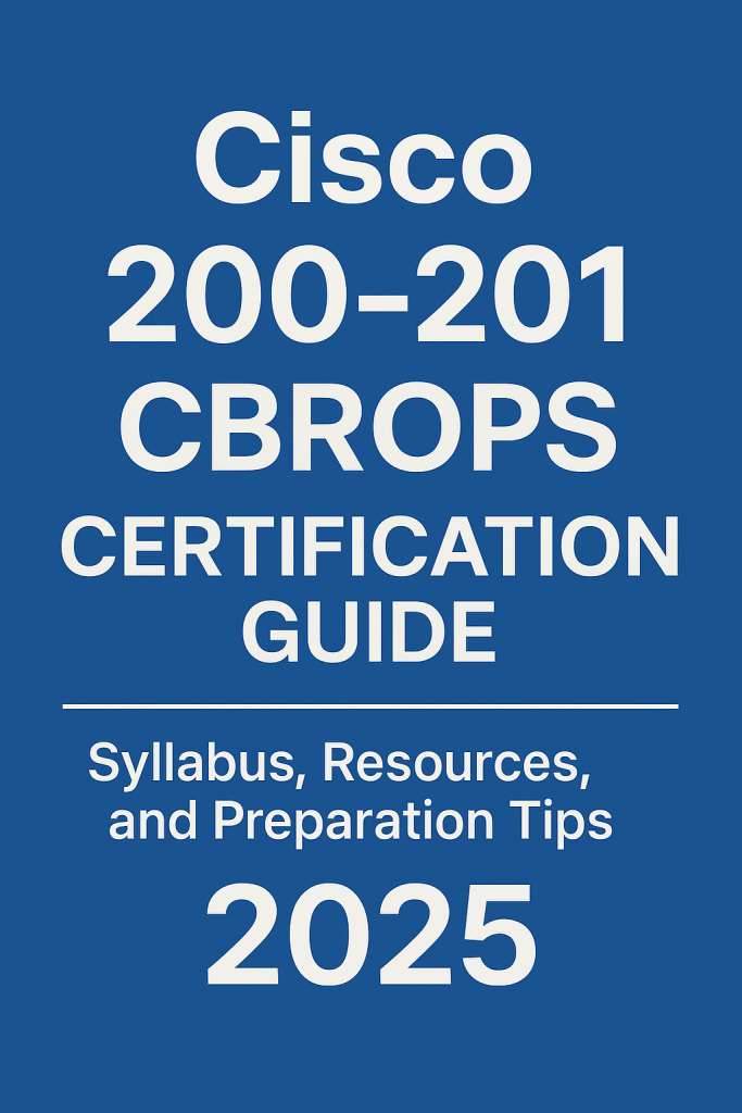 Cisco 200-201 CBROPS Certification Guide